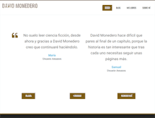 Tablet Screenshot of davidmonedero.com